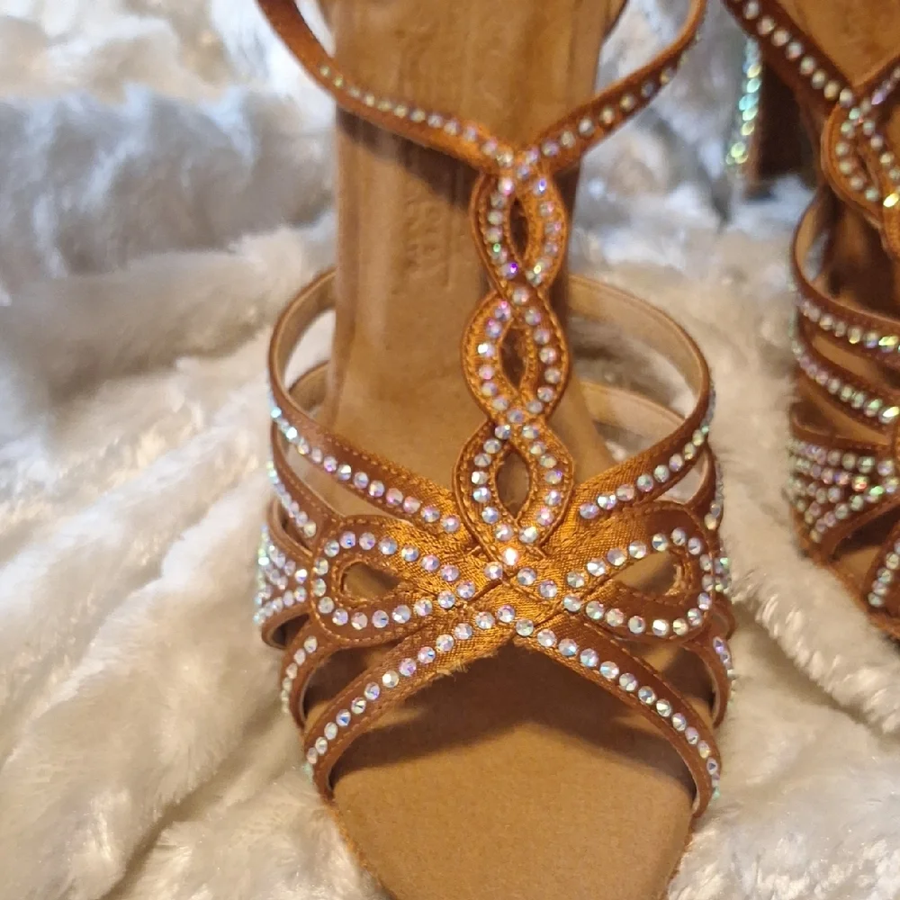 Professional Latin Ballroom Dance Shoes 3" Heels - Picture 10 of 12